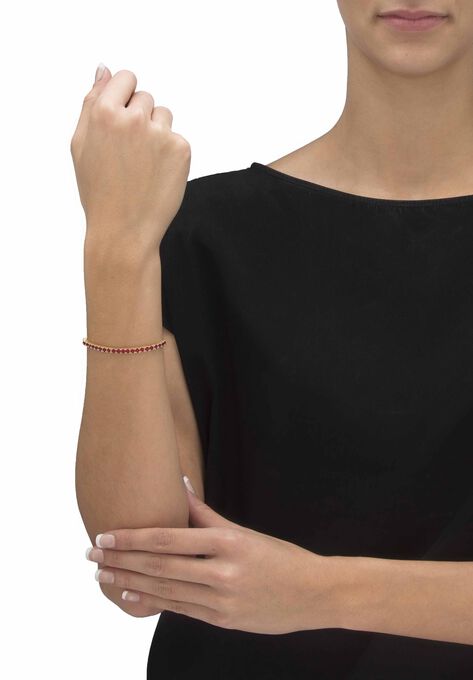 Gold-Plated Bolo Bracelet, Simulated Birthstone 9.25" Adjustable, , alternate image number null