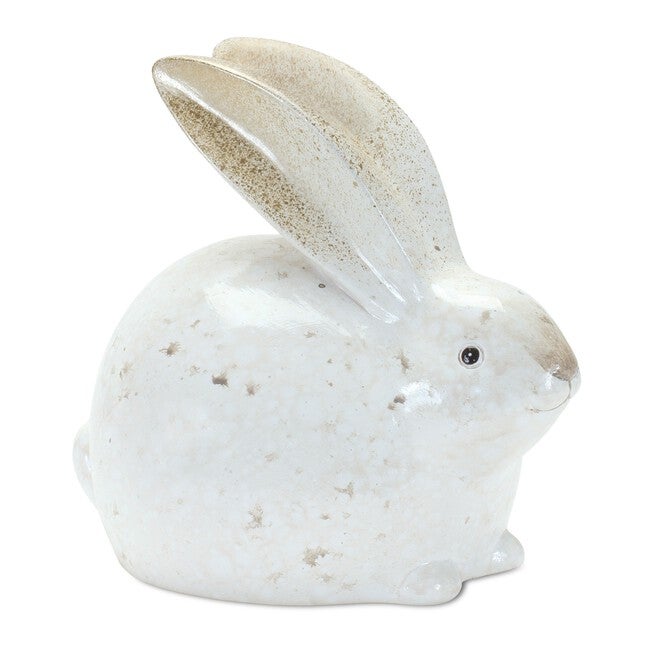 Bunny (Set of 4) 5.5 inchesH, 6 inchesH Terra Cotta, WHITE/BROWN, alternate image number 2