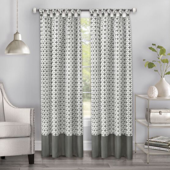 Callie Cuff Tab Top Window Curtain Panel - 52x63, , on-hover image number null