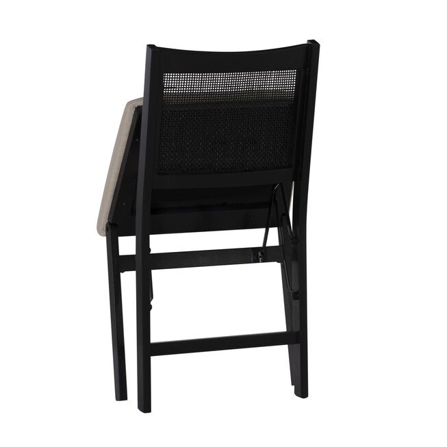 Beaux Cane Back Black Folding Chair Folding Dining Chairs, , alternate image number null