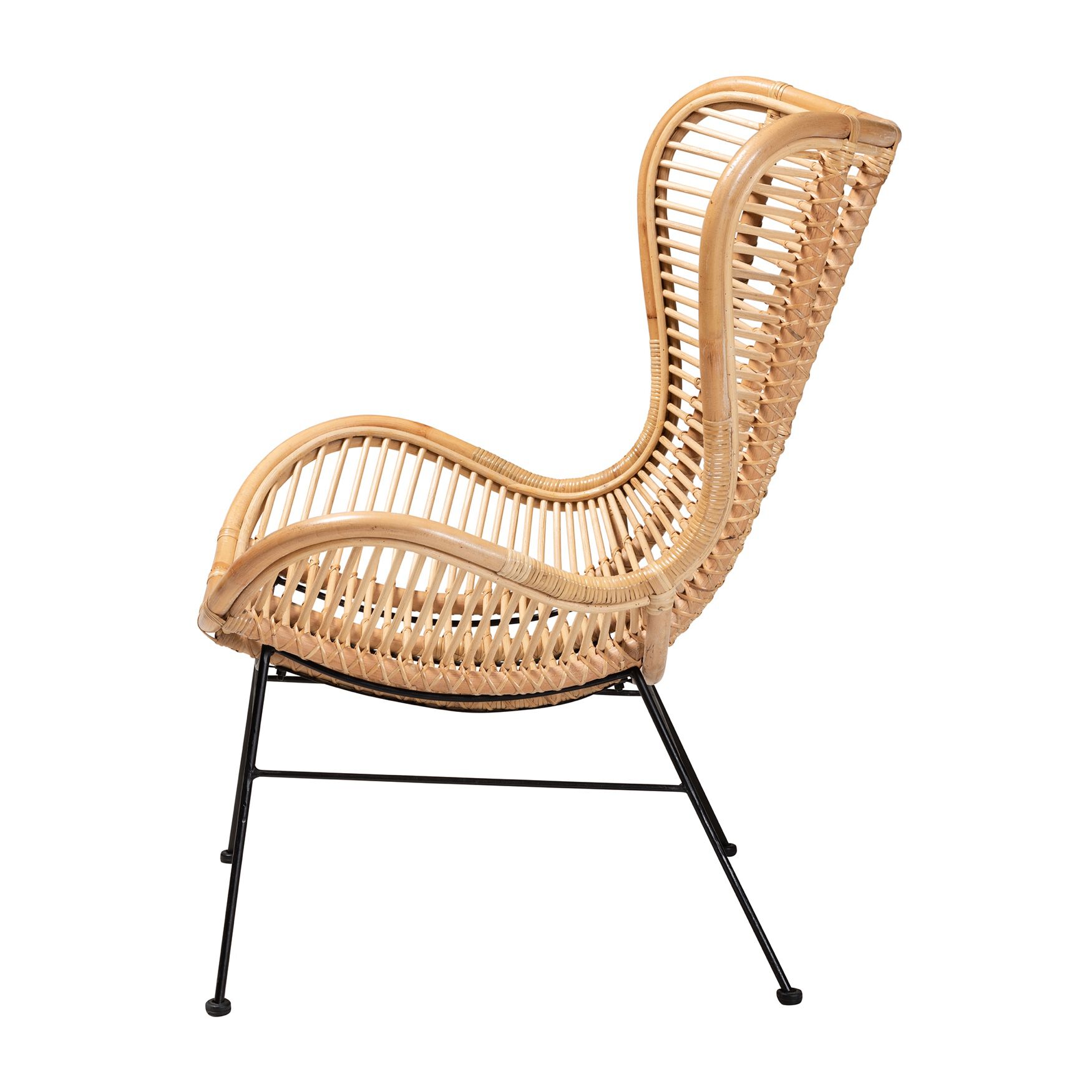 Colorado Modern Bohemian Rattan Accent Chair, , alternate image number 2
