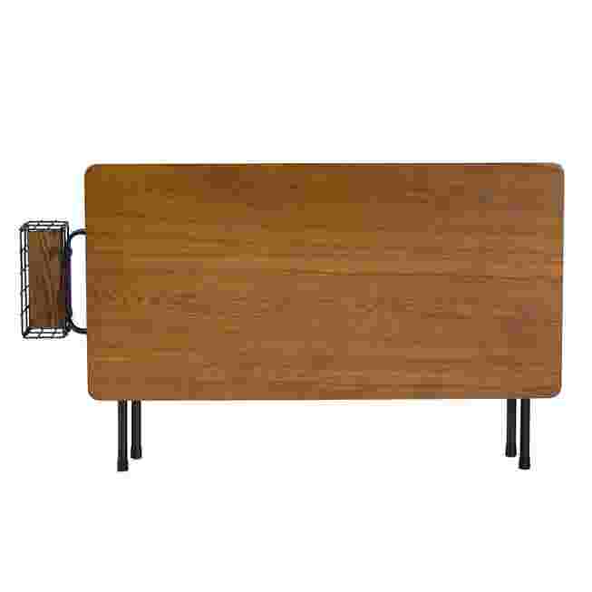 Side/end view of the coffee table with drawers closed