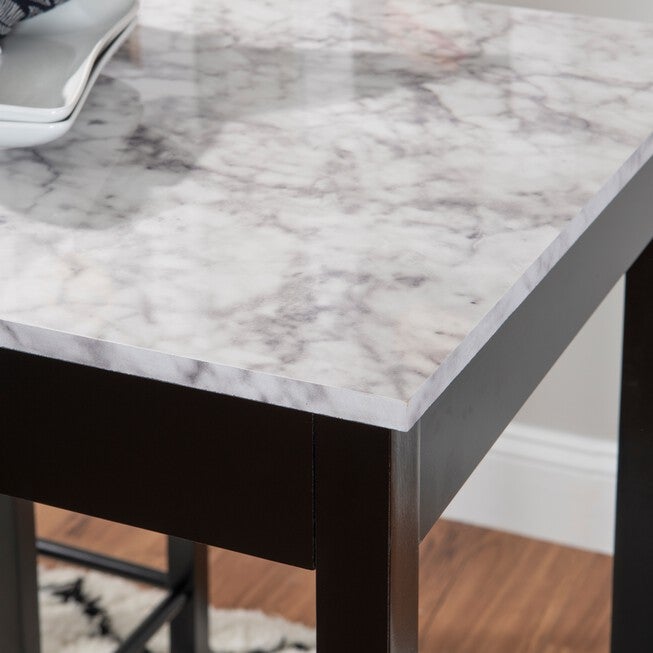 Lancer 3-Pc. Tavern Set, Faux Black Marble, , alternate image number 5