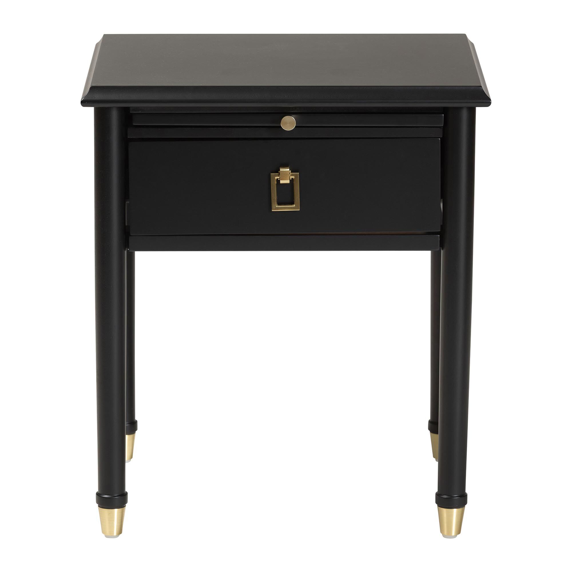 Nightstand front view with drawer closed