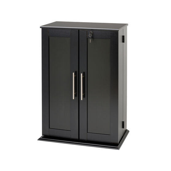 Locking Media Storage Cabinet with Shaker Doors, , alternate image number null