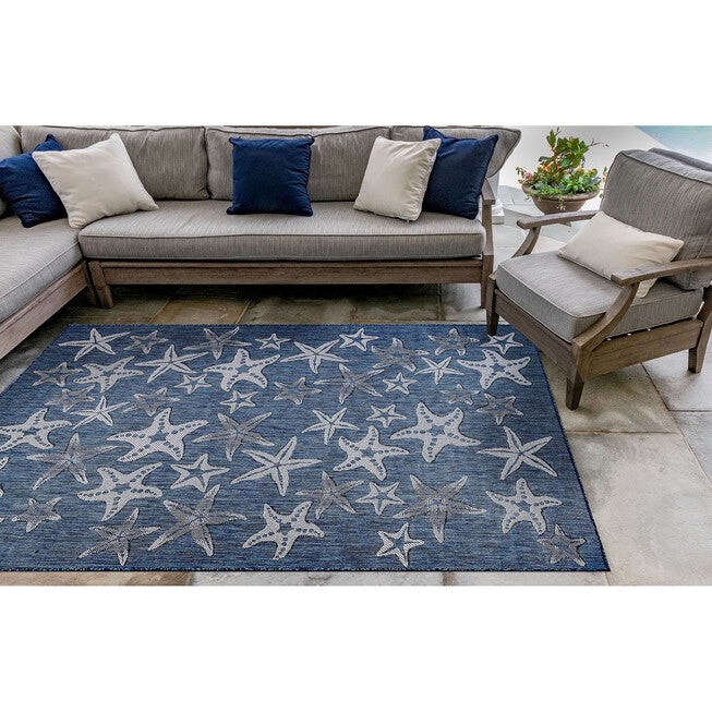 Liora Manne Carmel Starfish Indoor/Outdoor Rug, , alternate image number null