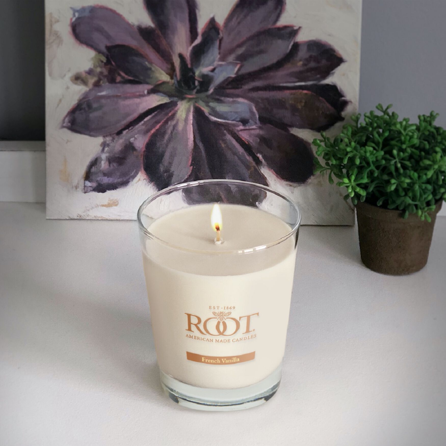 Large Veriglass French Vanilla Jar Candle, , on-hover image number 1