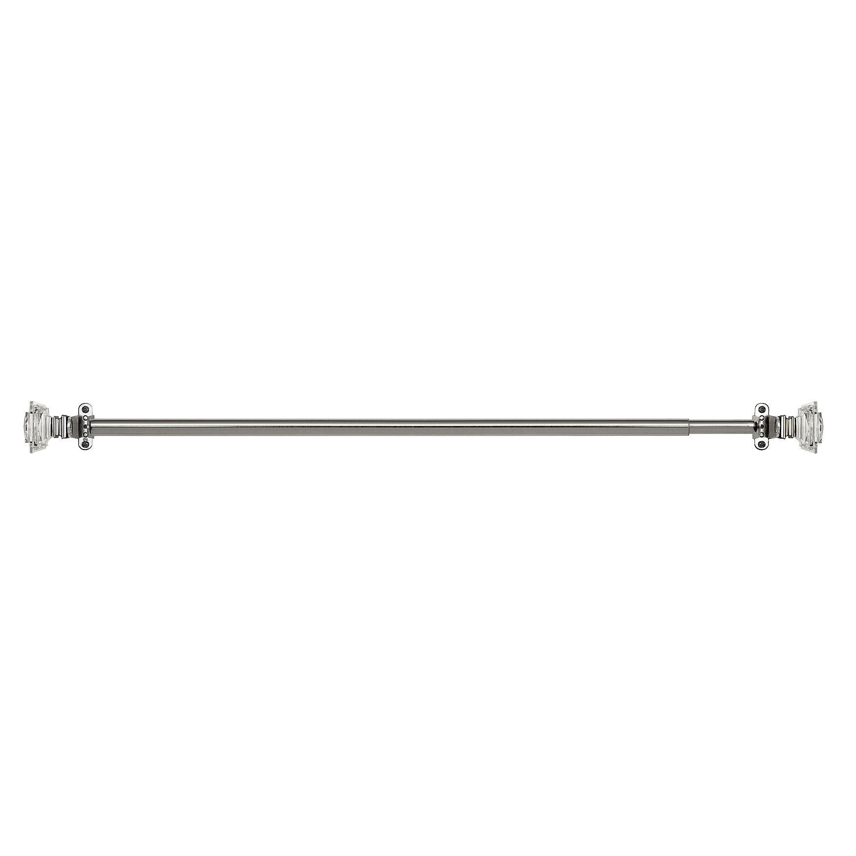 Innovative Decorative Room Darkening Wrap Around Rod & Finial 66-120, CRYSTAL, hi-res image number 0