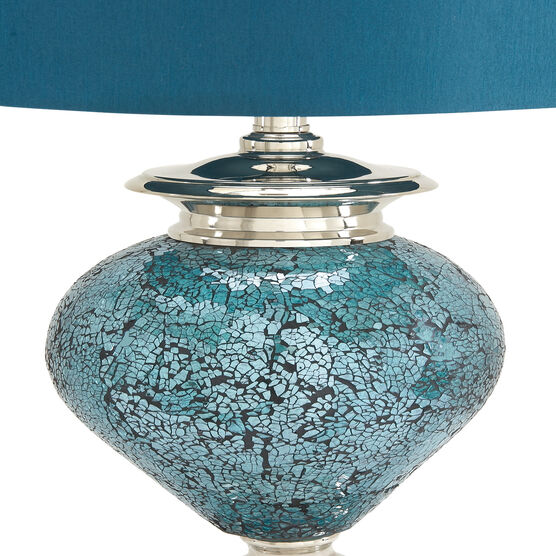 Silver Glass Tuscan Table Lamp, , alternate image number null