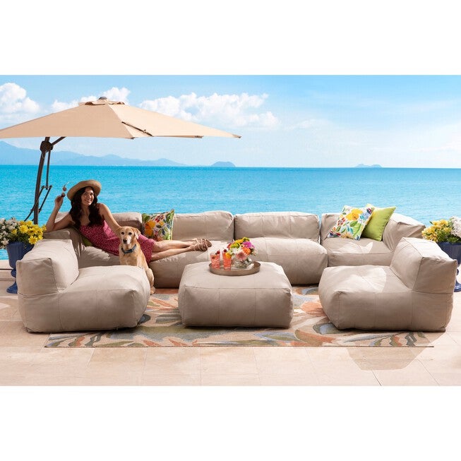 Santorini Modular Corner Patio Chair, , alternate image number null