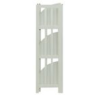 4-Shelf Corner Folding Bookcase-White, , alternate image number null