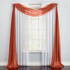 BH Studio Sheer Voile Scarf Valance, AUTUMN LEAVES, hi-res image number null