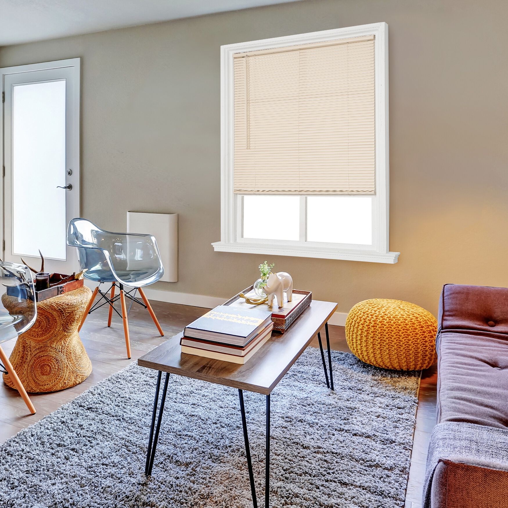 Cut-to-Width 1 inches Duplex RD Cordless Blind, IVORY, hi-res image number 0