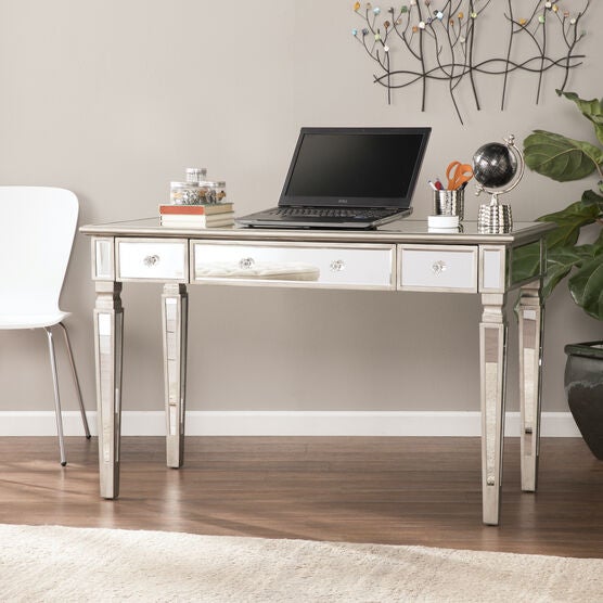 Wedlyn Mirrored Writing Desk, MIRROR, hi-res image number null