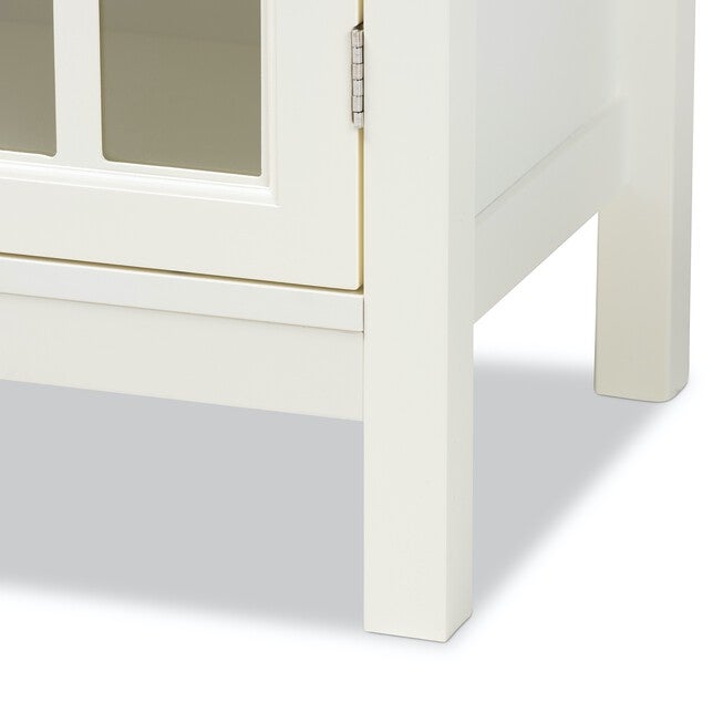 Kendall Wood And Glass Kitchen Storage Cabinet Furniture, , alternate image number 5