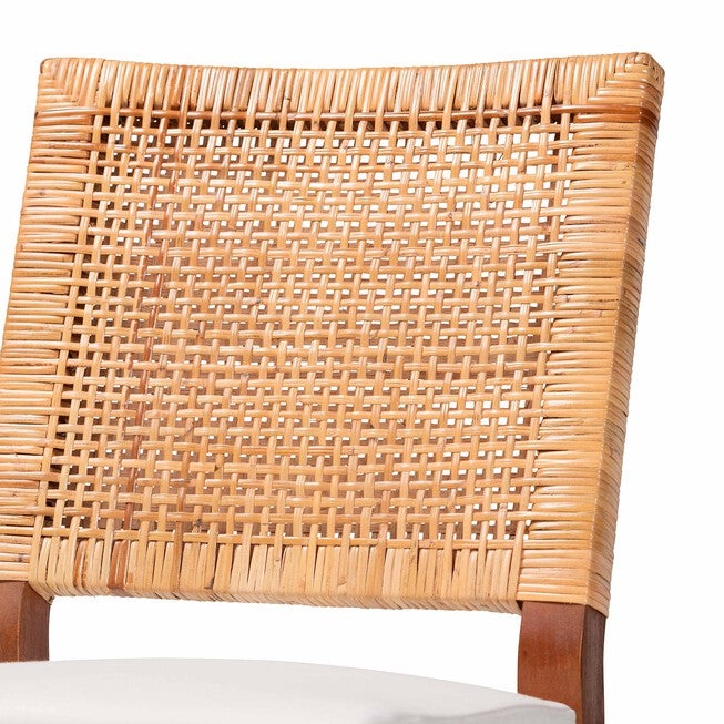 Lesia Natural Rattan Counter Stool with Cushion, BROWN, alternate image number 6