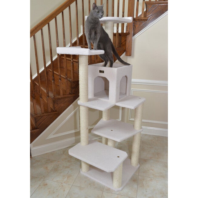 Real Wood 68 inches Six Levels Cat Tree Condo, , alternate image number null