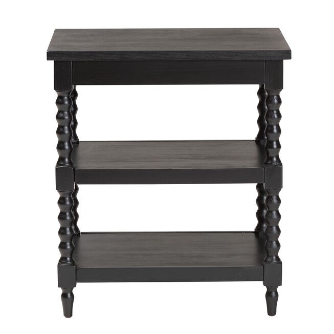 Imogene Retro-Modern Black Wood End Table, , alternate image number 4