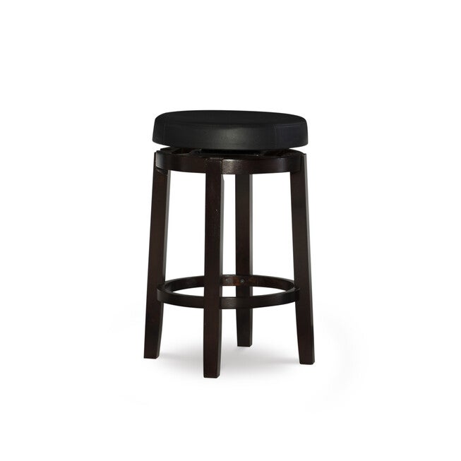 Melchoir Black 24 Inches Counter Stool, BLACK, hi-res image number 0