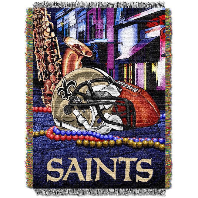 Saints Home Field Advantage Throw, MULTI, hi-res image number 0