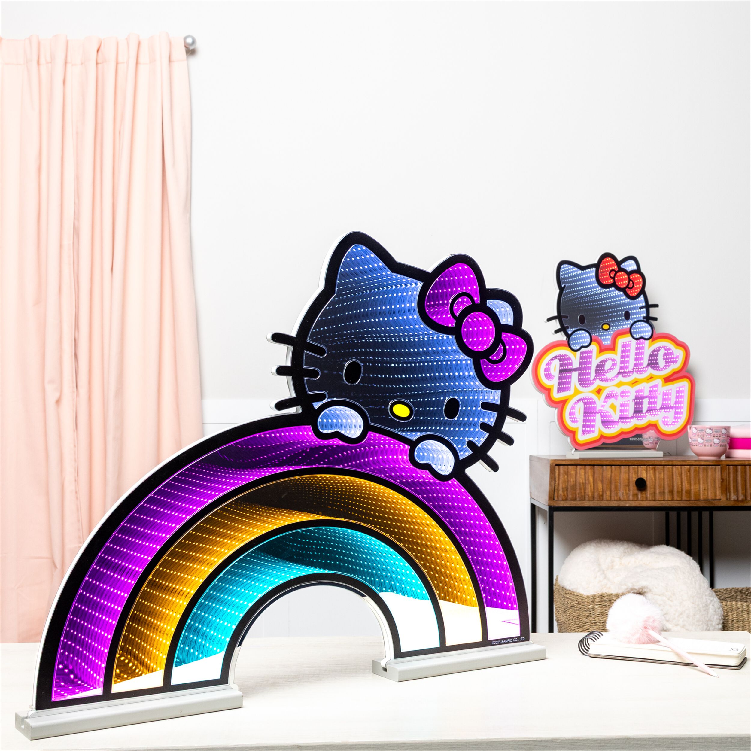 Hello Kitty®?  Rainbow Ekkolight 24 inchesH, PINK ORANGE WHITE, alternate image number 1
