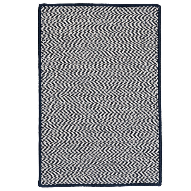 Houndstooth Twist Navy Rug, NAVY, hi-res image number 0