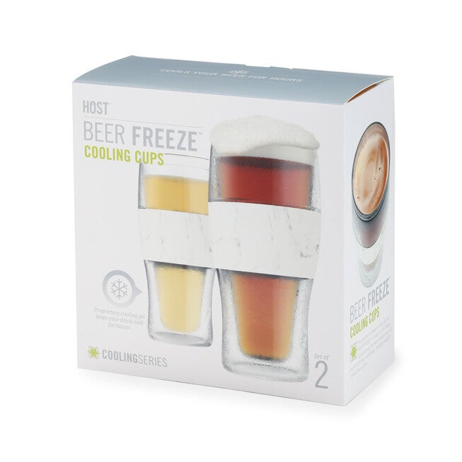 Beer Freeze Cooling Cups (Set Of 2) In Marble By, , alternate image number 10