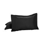 Bed Maker's Tailored Pillow Sham 2-Pack, Standard, BLACK, hi-res image number 0