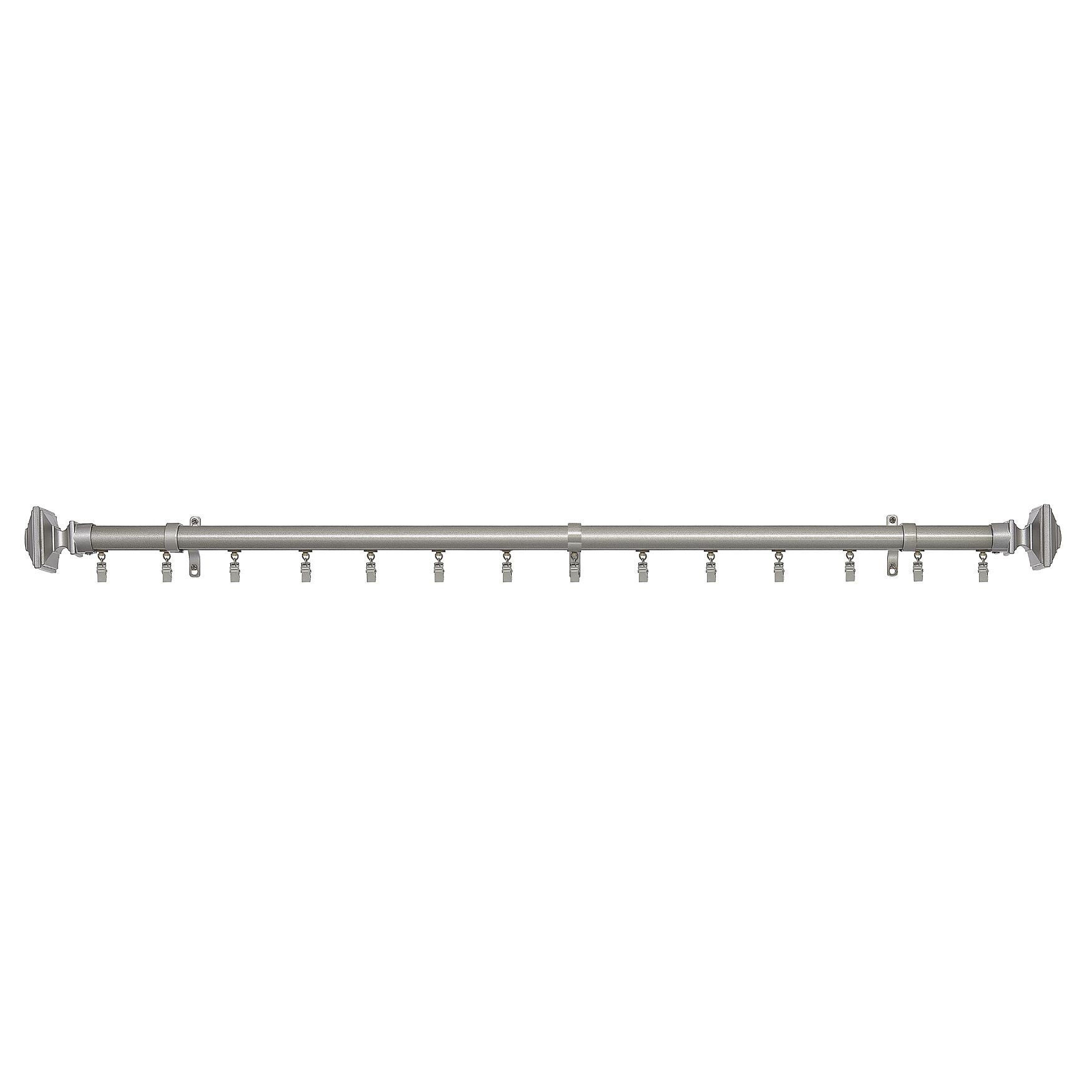 Innovative Traverse Curtain Rod - Oxford 36-66, SILVER, hi-res image number 0
