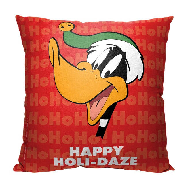 Wb Looney Tunes Happy Holidaze Printed Throw Pillow, O, hi-res image number 0