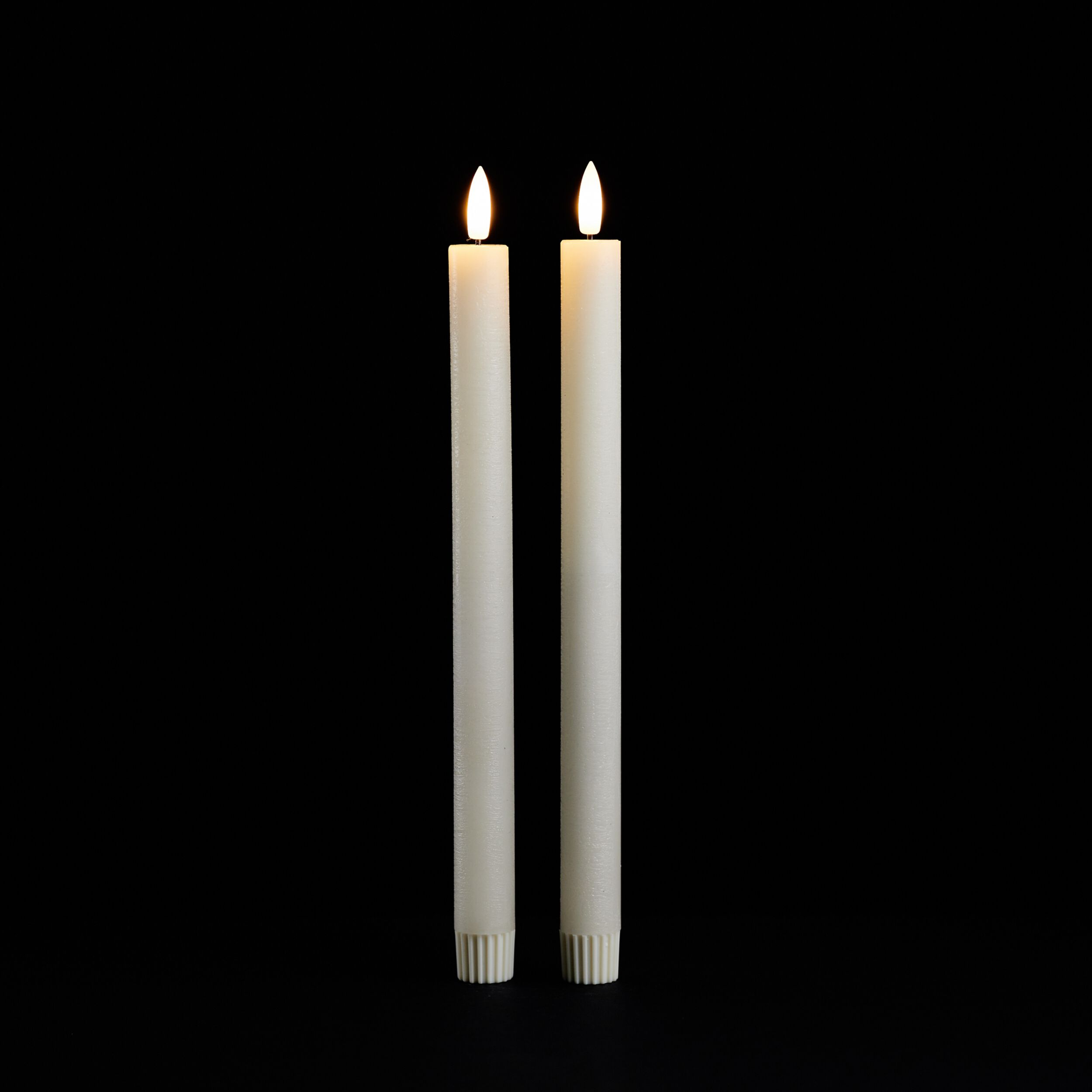 FIA Wick Ivory Taper Candle Set of 2, WHITE, alternate image number 1