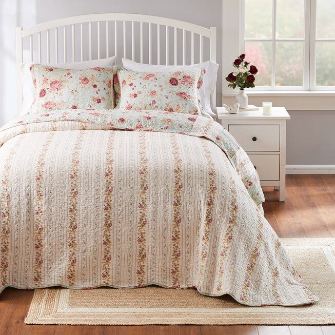 Antique Rose Bedspread Set, , alternate image number null