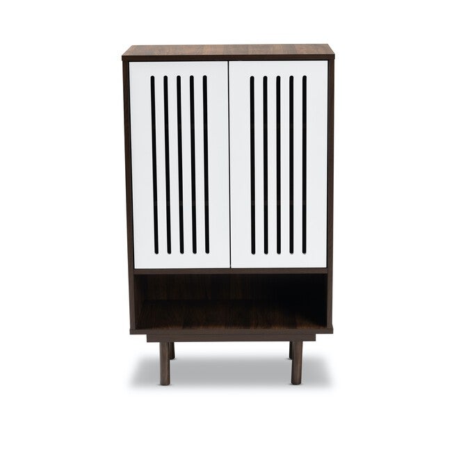 Meike Wood 2-Door Shoe Cabinet Furniture, , alternate image number 2