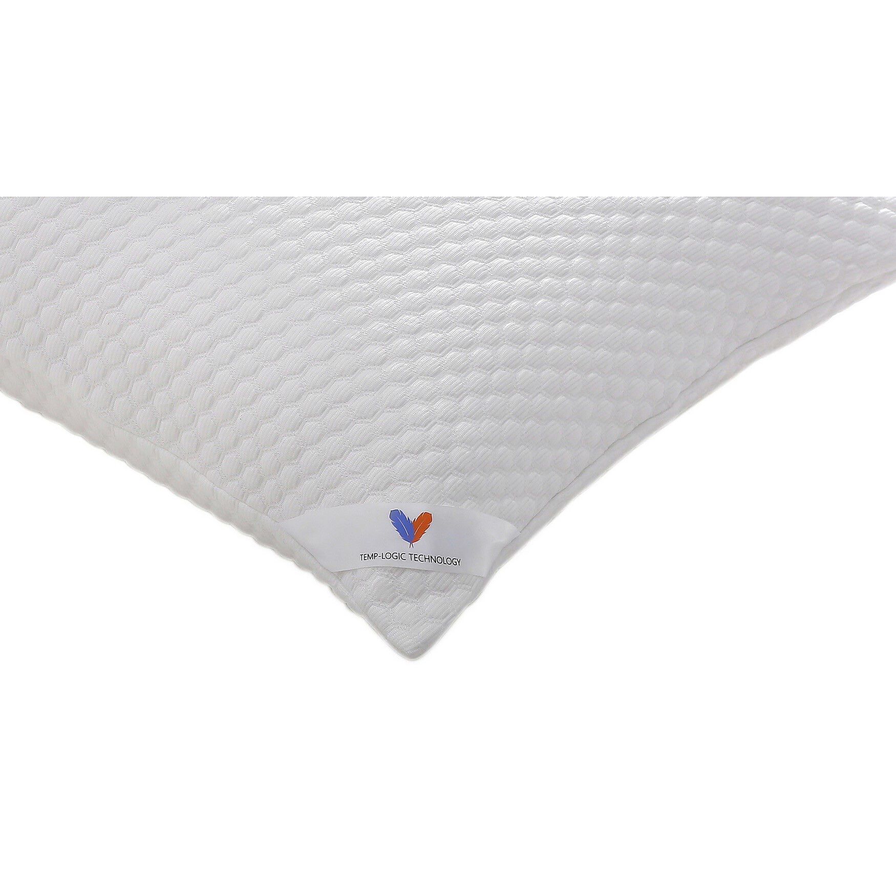 Cooling Knit Bed Pillow with Nano Feather Fill and Removable Cover, , alternate image number 3