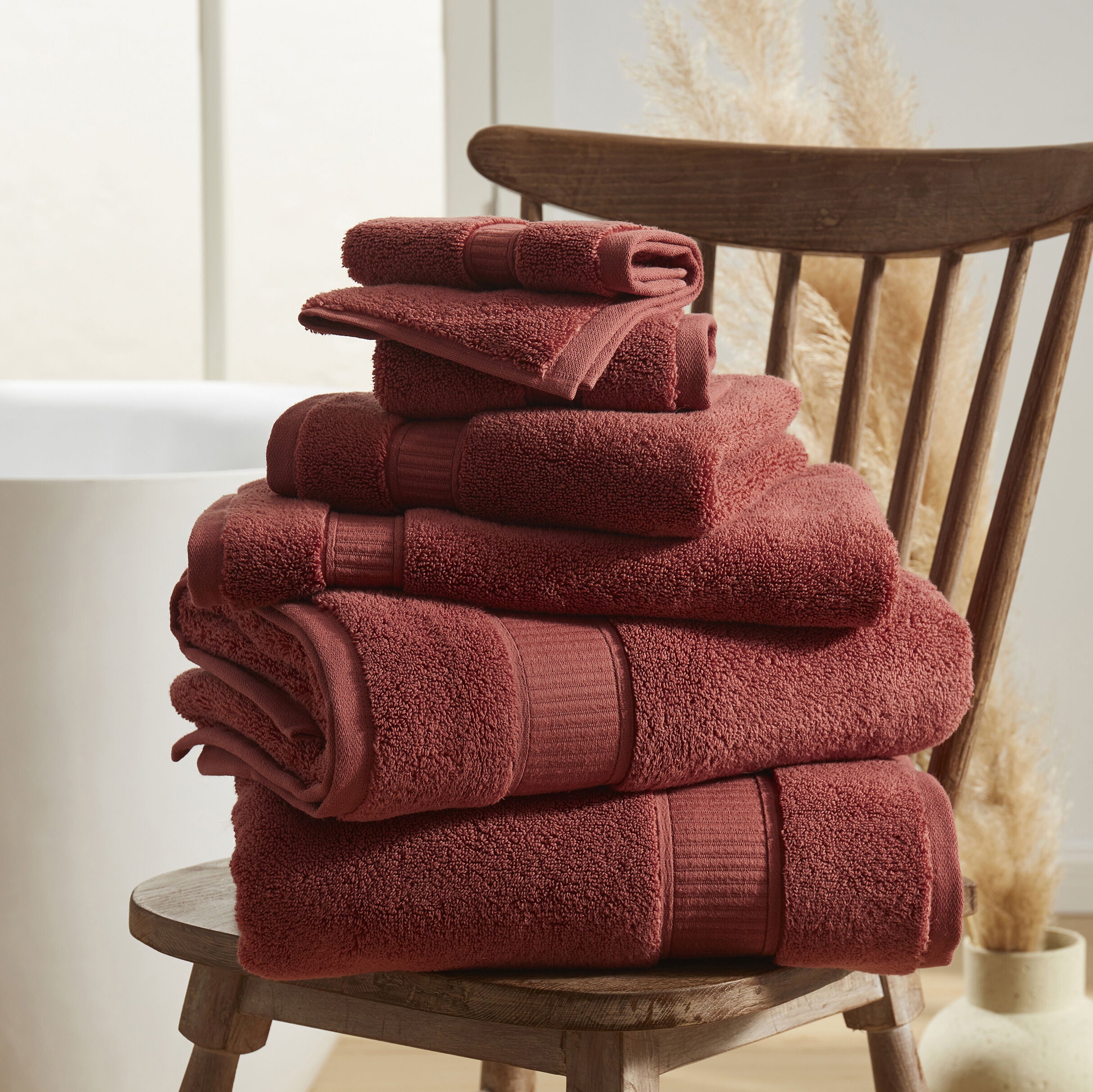 BELMORE 6PC. TOWEL SET, ADOBE, alternate image number 2