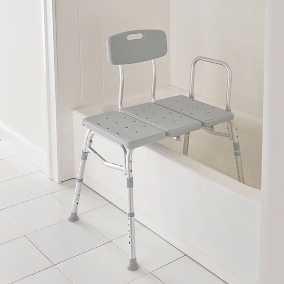 Deluxe Bath Transfer Bench, GRAY, hi-res image number null