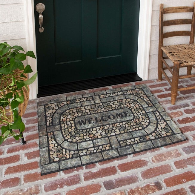 Garden Pebbles Gray 1 feet 11 inches X 2 feet 11 inches, , alternate image number null
