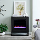 Frescan Color Changing Electric Fireplace, BLACK, hi-res image number null