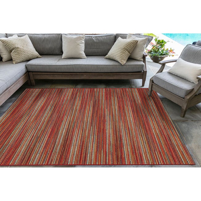 Liora Manne Marina Stripes Indoor/Outdoor Rug, , alternate image number null