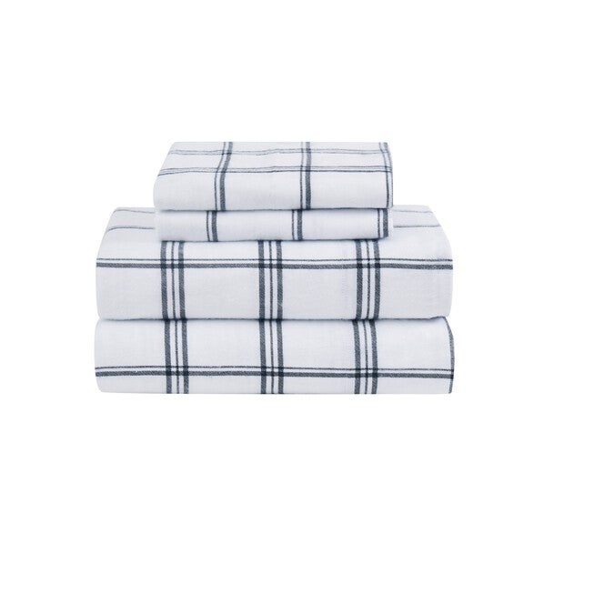 Bristol Plaid Flannel Sheet Set, MULTI, hi-res image number 0
