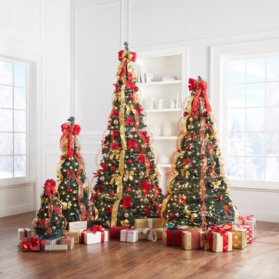 Fully Decorated Pre-Lit 6-Ft. Pop-Up Christmas Tree, , alternate image number null