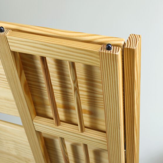 3-Shelf Folding Stackable Bookcase 27.5" Wide-Natural, , alternate image number null