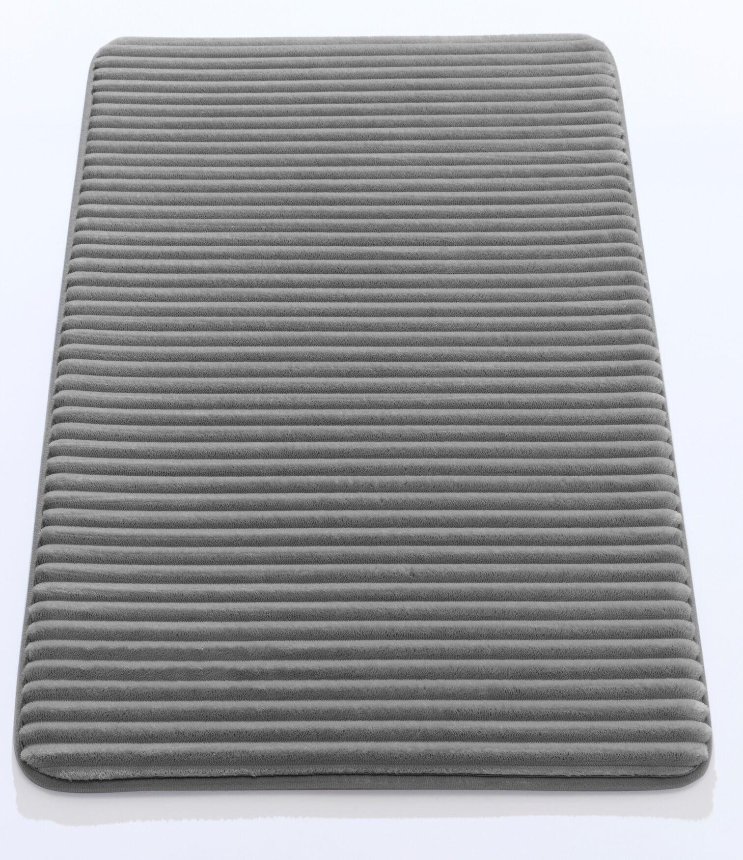 Memory Foam Bath Mat, GREY, on-hover image number 1