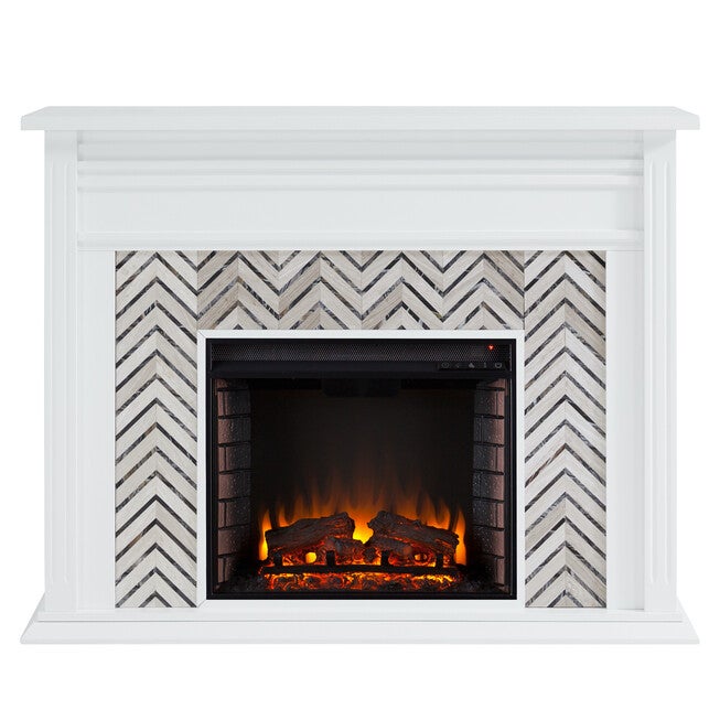 Hebbington Tiled Marble Fireplace, , alternate image number null