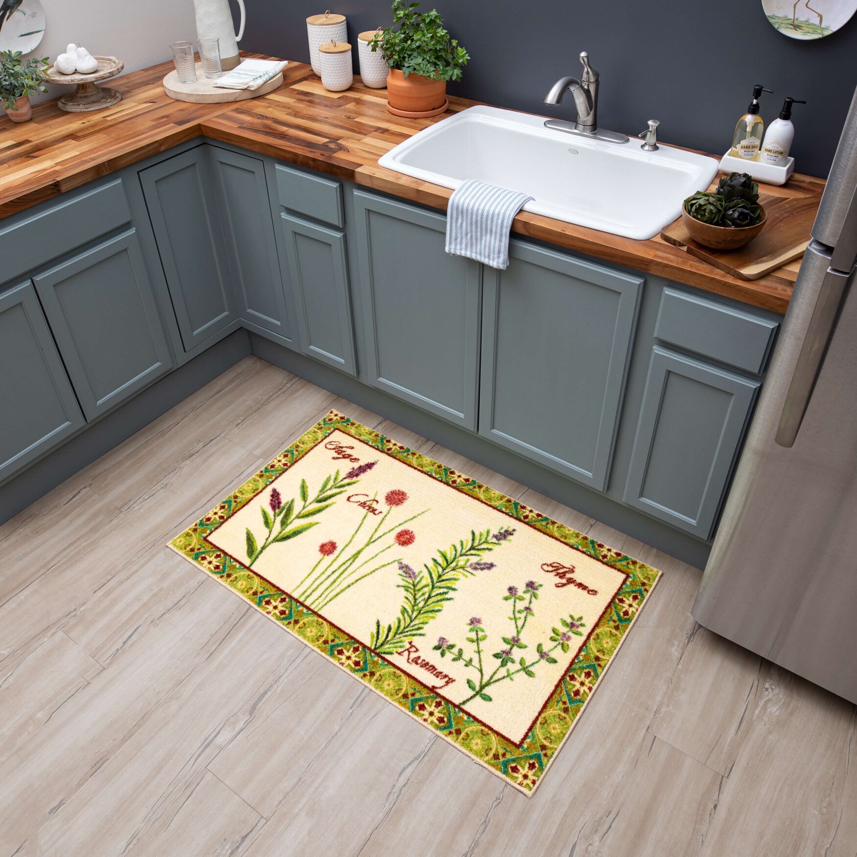 Herb Garden Kitchen Rug, , alternate image number 5