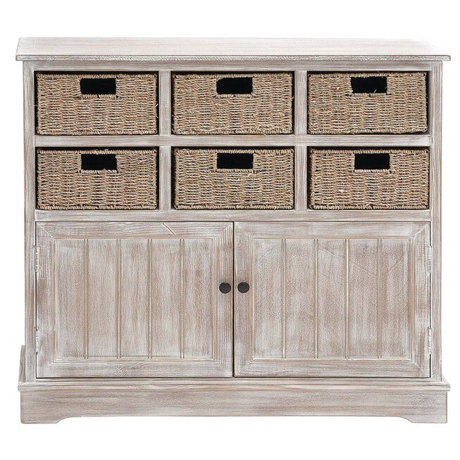 Brown Traditional Wood Storage Unit, 35 x 38, BROWN, hi-res image number 0