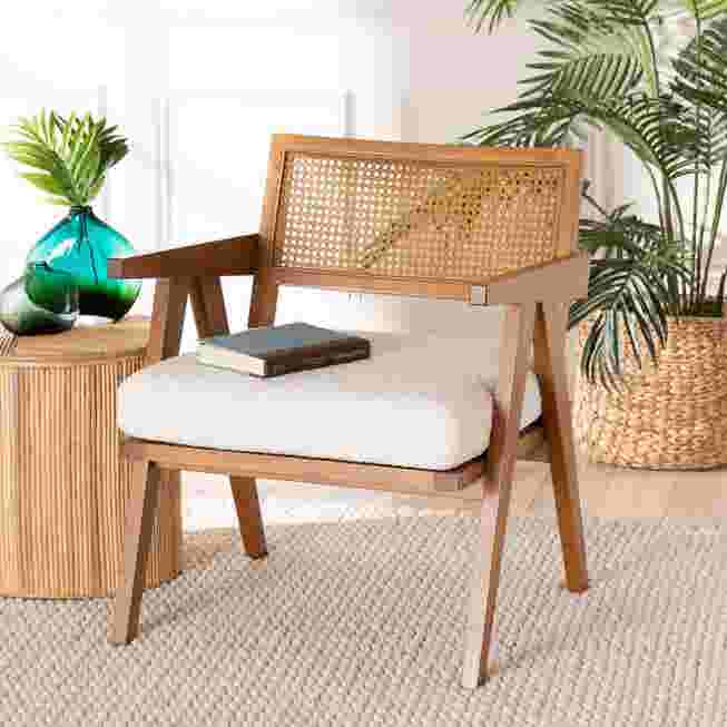 Armchair in stylish room setting