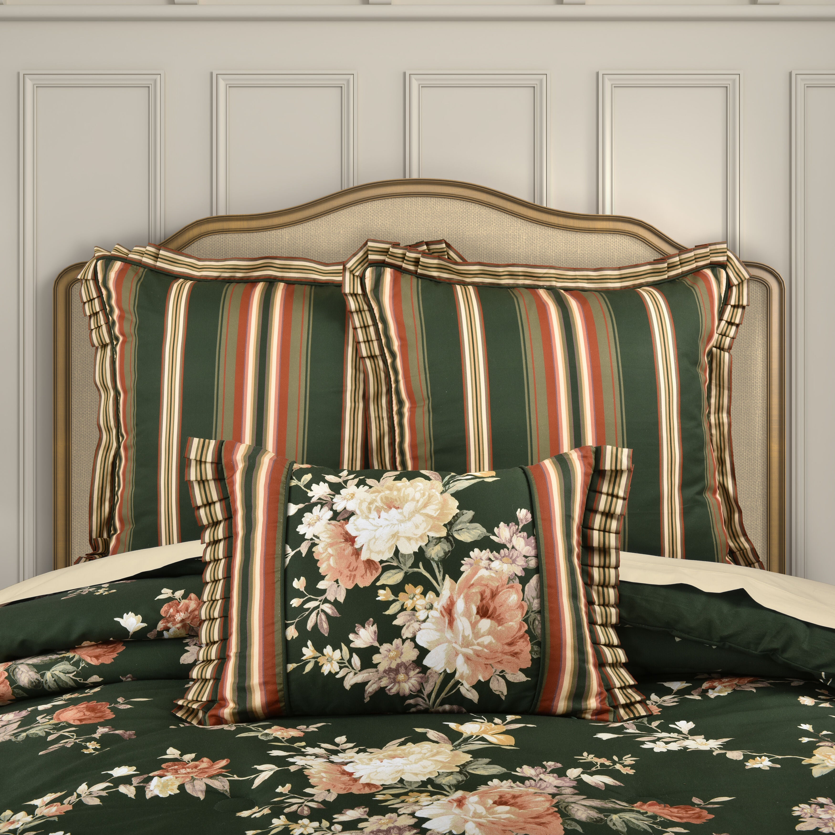 BRITTANY BOUDOIR DECORATIVE THROW PILLOW, FOREST, alternate image number 2