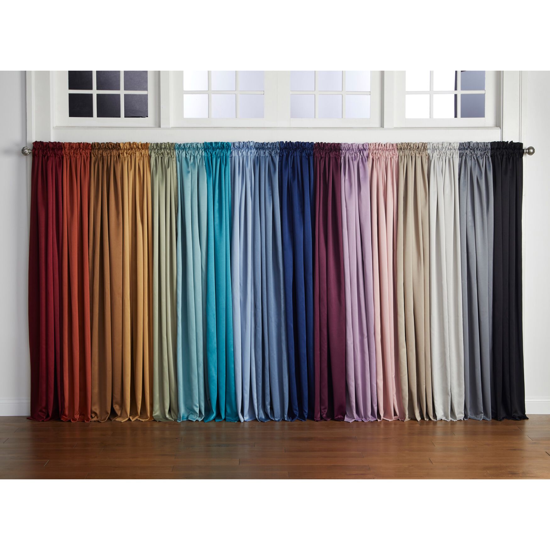 BH Studio Room-Darkening Rod-Pocket Panel, , on-hover image number 1