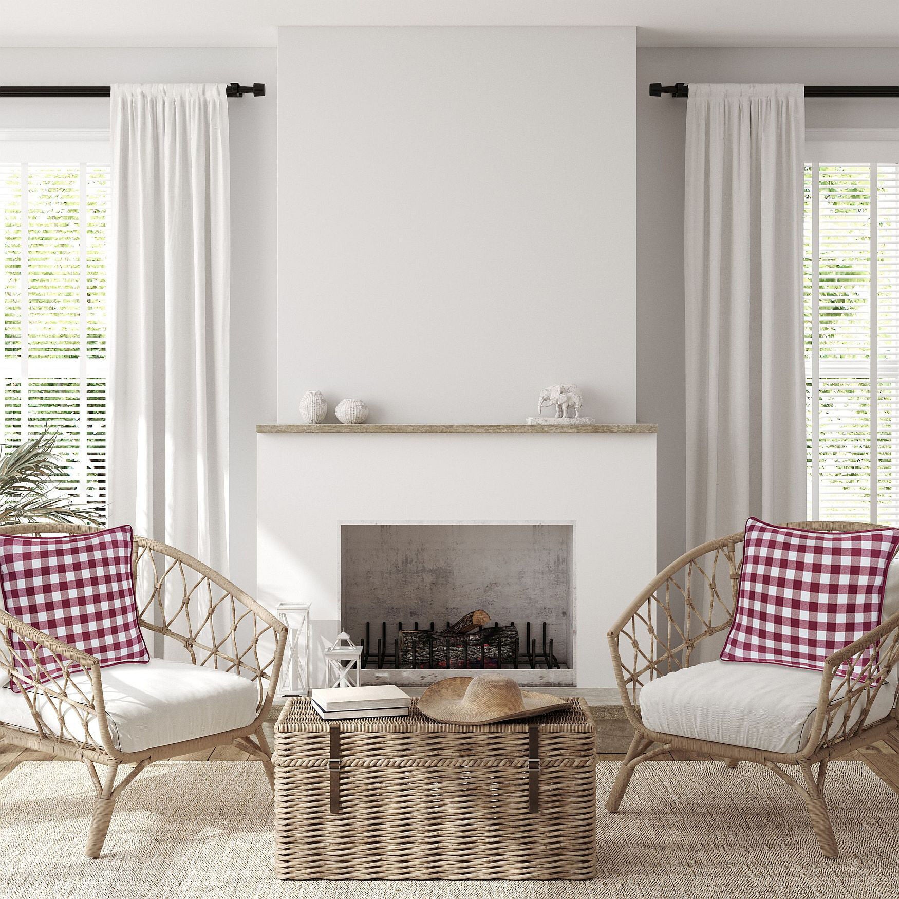 Buffalo Check Throw Pillow Covers - 18-in x 18-in - Set of Two, , alternate image number 2